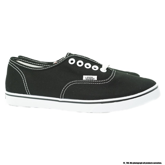authentic lo pro vans black